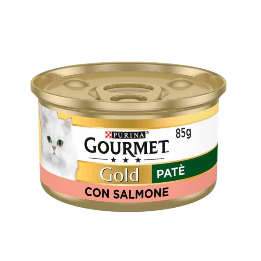 Purina Gourmet Gold Paté Salmone lattina 85g gatto