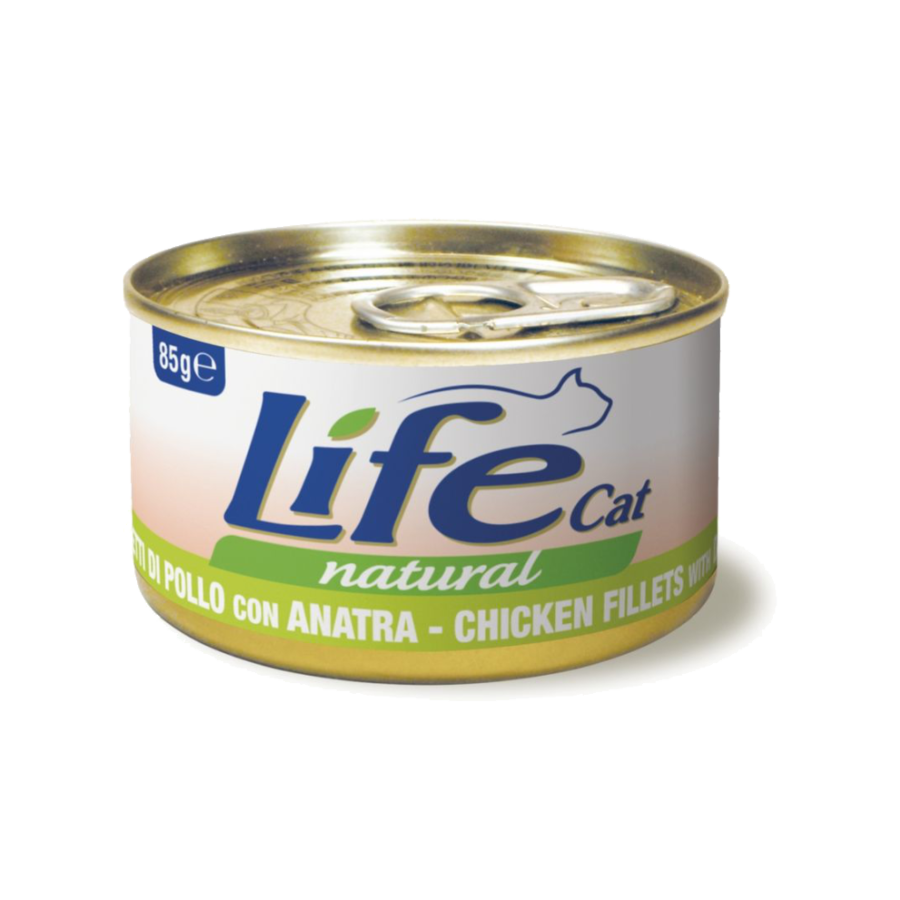 LIFE NATURAL CAT 85G - POLLO & ANATRA