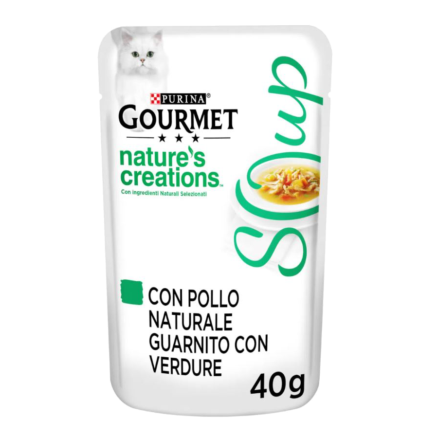 PURINA GOURMET NATURE'S CREATIONS SOUP 40G - POLLO & VERDURE