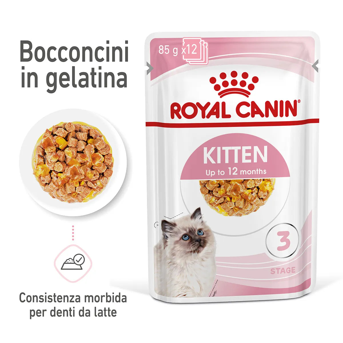 ROYAL CANIN WET KITTEN INSTINCTIVE JELLY CAT 85G