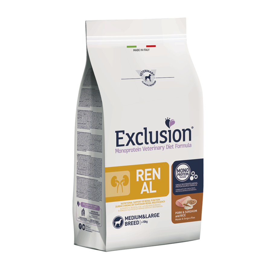 EXCLUSION RENAL MAIALE, SORGO &amp; RISO - 12KG