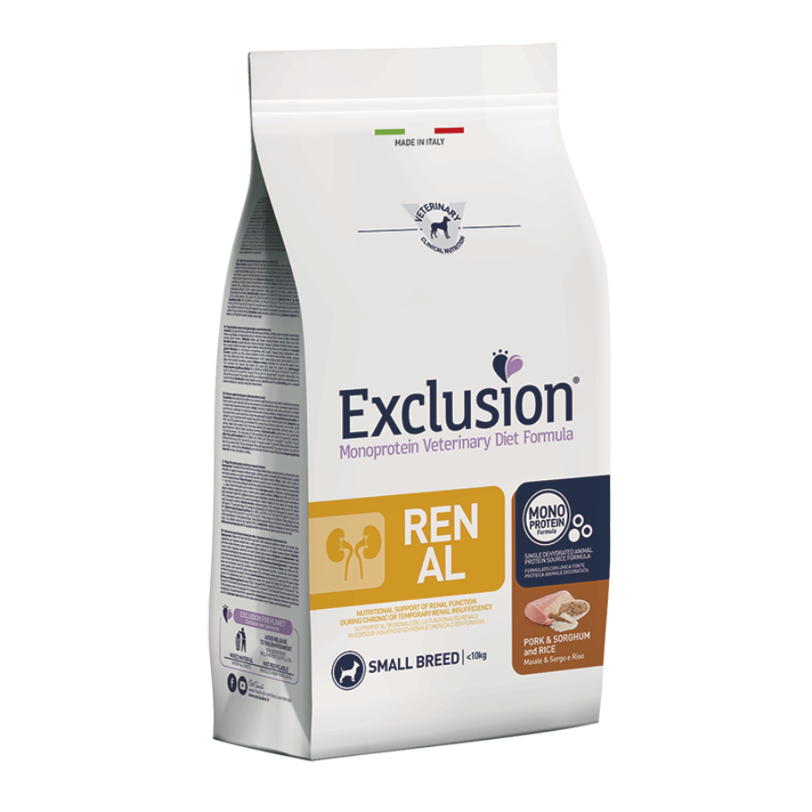 EXCLUSION RENAL SMALL MAIALE, SORGO & RISO - 2KG