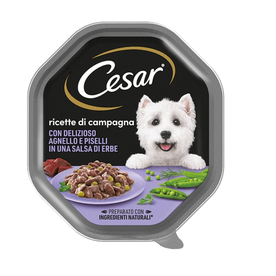 CESAR RICETTE DI CAMPAGNA 150GR - AGNELLO & PISELLI