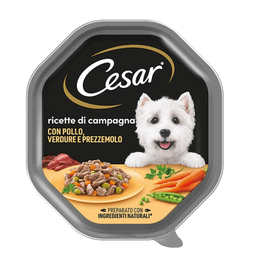 CESAR RICETTE DI CAMPAGNA 150GR - POLLO, VERDURE & PREZZEMOLO