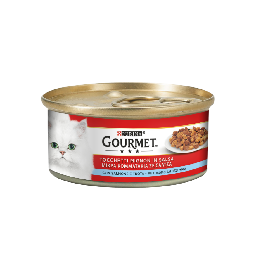 PURINA GOURMET ROSSO TOCCHETTI 195G - SALMONE & TROTA