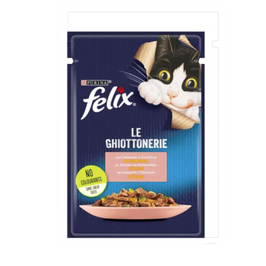PURINA FELIX LE GHIOTTONERIE 85G - SALMONE & ZUCCHINE