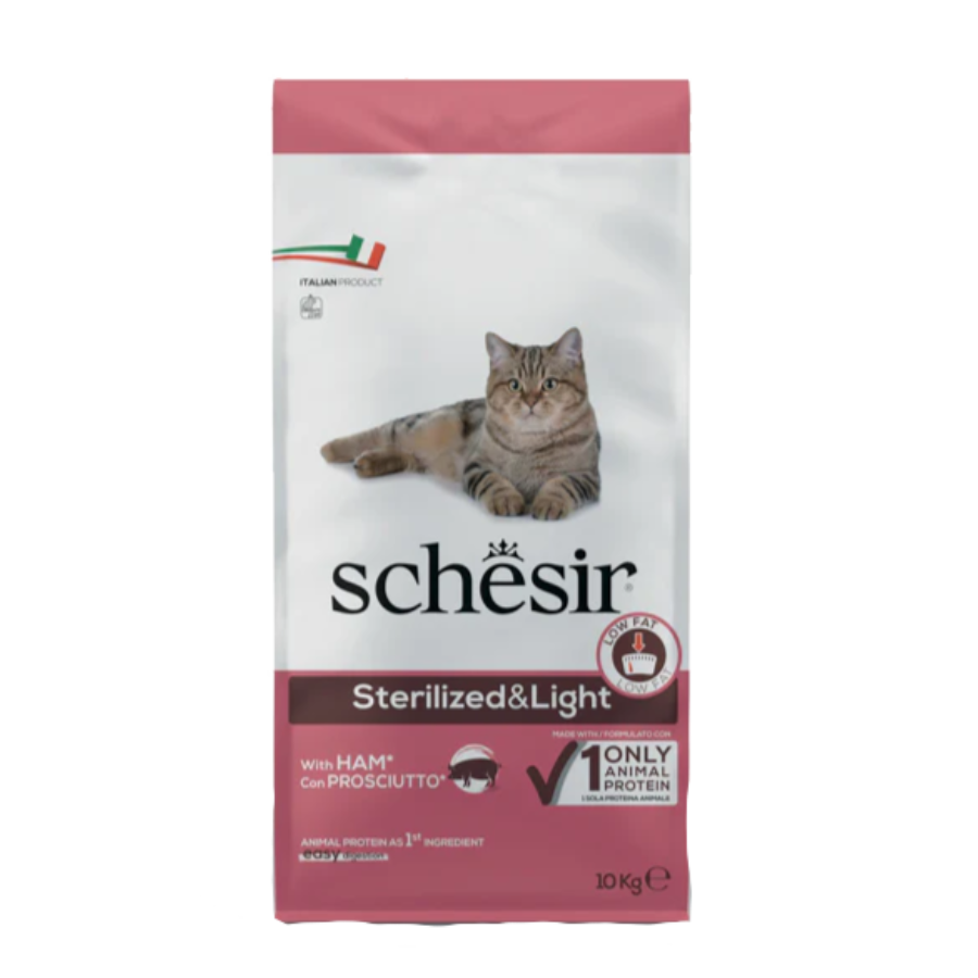 SCHESIR STERILIZED & LIGHT - PROSCIUTTO 10KG