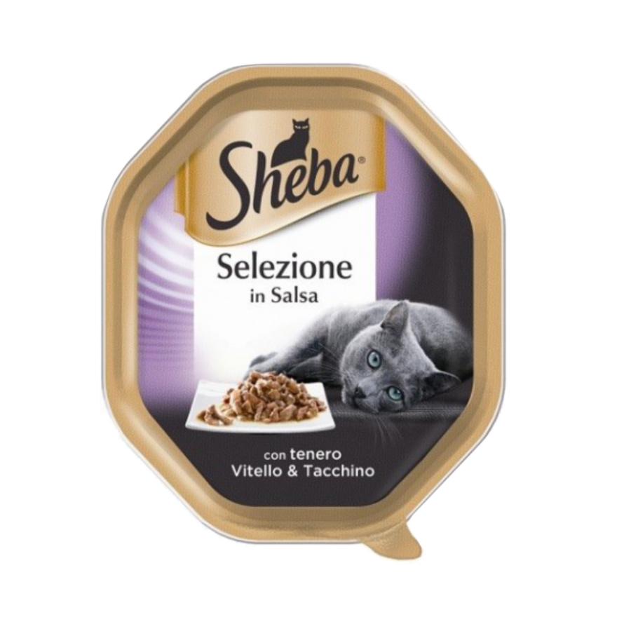 SHEBA SELEZIONI IN SALSA 85G - VITELLO & TACCHINO