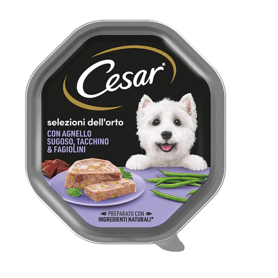 CESAR SELEZIONI DELL'ORTO 150GR - AGNELLO, TACCHINO & FAGIOLINI