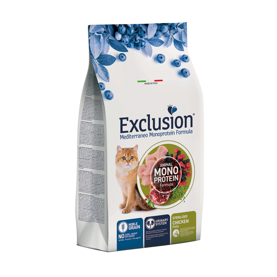 EXCLUSION CAT STERLISED POLLO 12KG