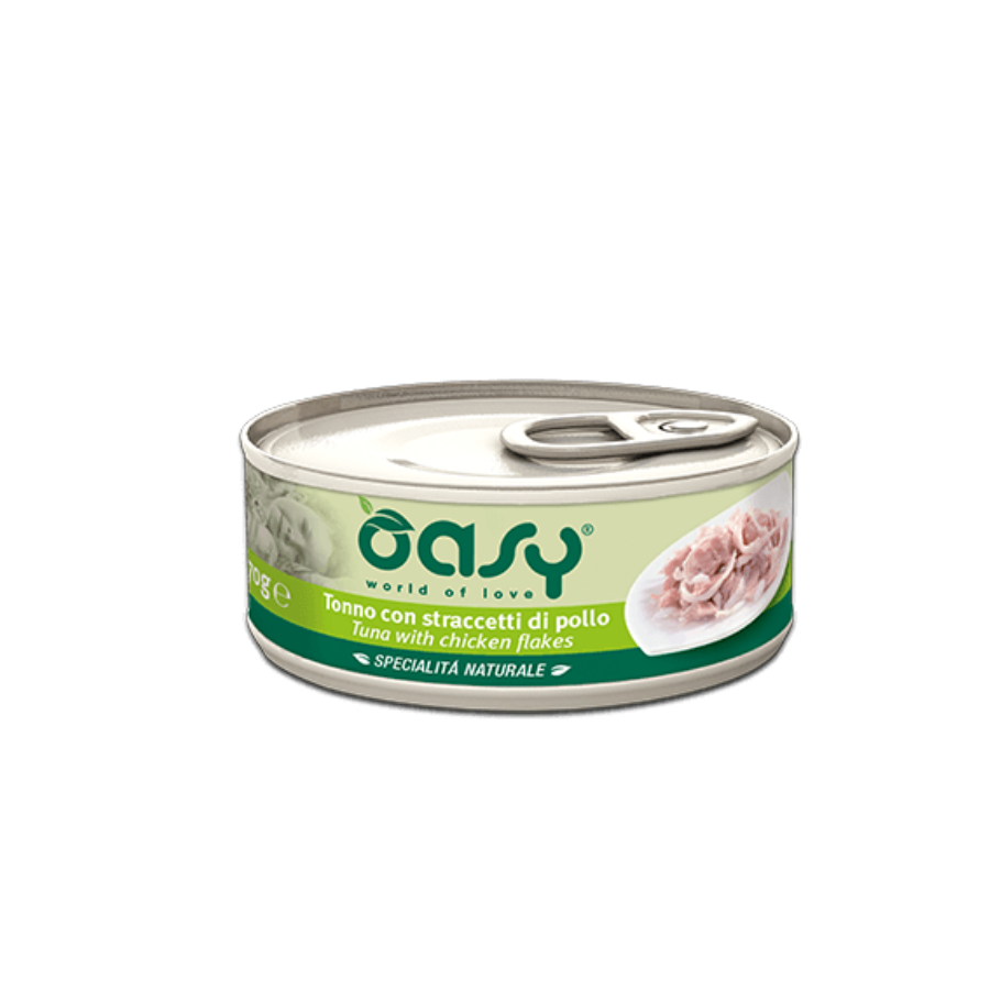OASY SPECIALITA' NATURALE 70G - TONNO & STRACCETTI DI POLLO