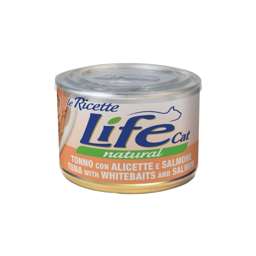 Life Natural Cat 150g Tonno Alicette Salmone - Alimento umido gatto