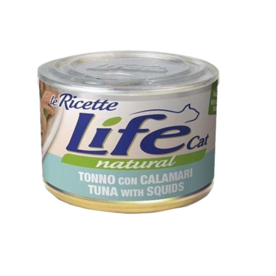 LIFE NATURAL CAT 85G - TONNO & CALAMARI