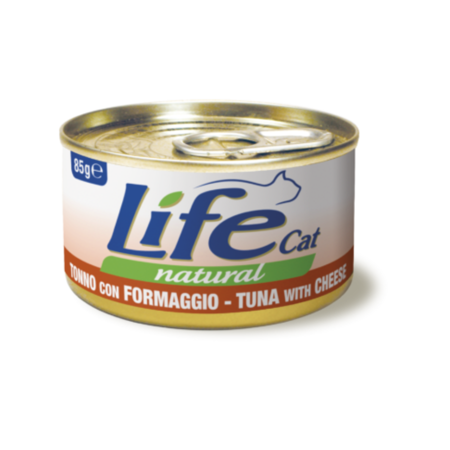 LIFE NATURAL CAT 85G - TONNO & FORMAGGIO