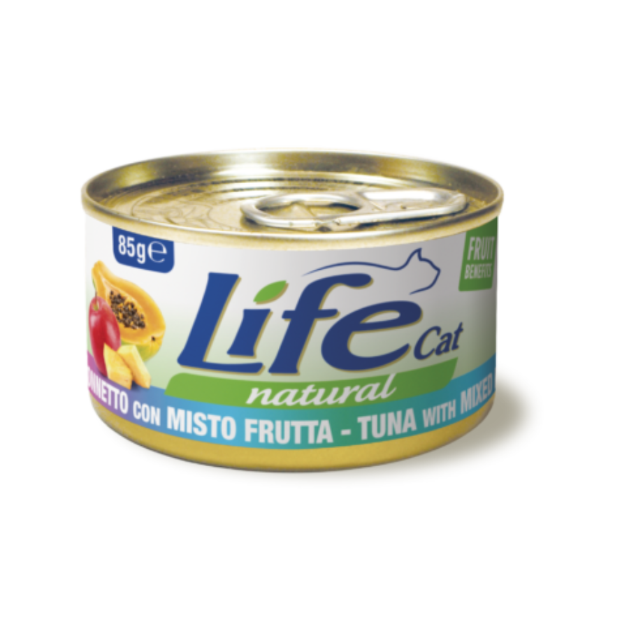 LIFE NATURAL CAT 85G - TONNO & MIX FRUTTA