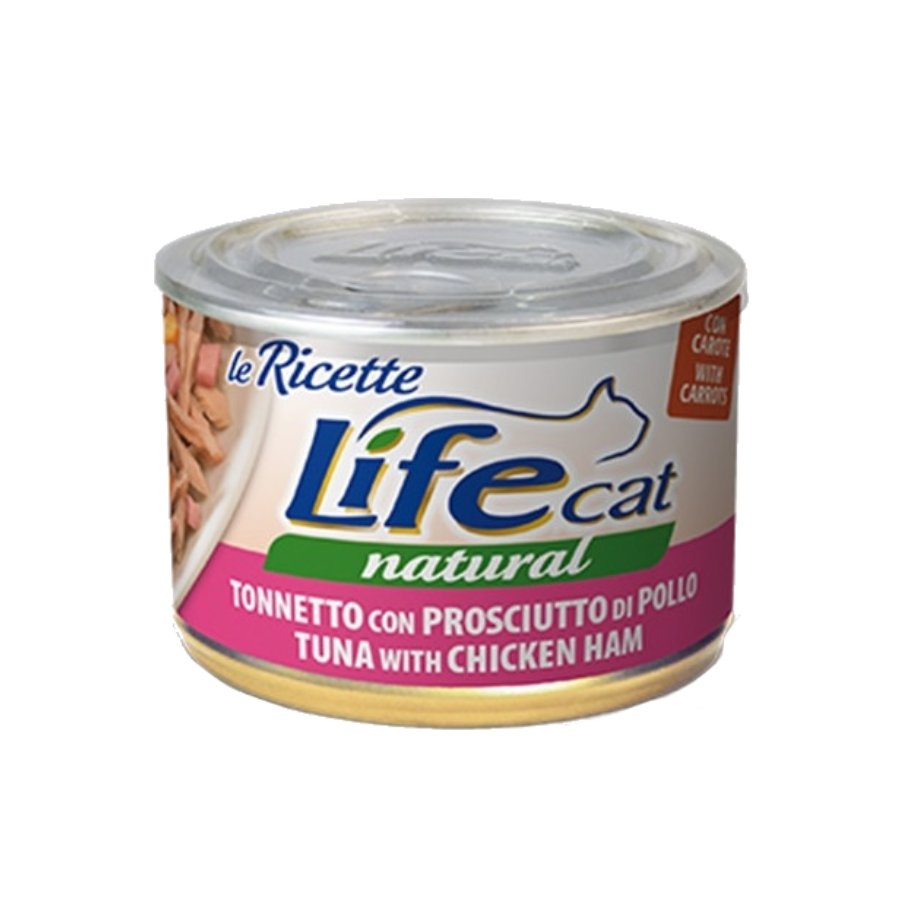 Life Natural Cat Tonno Prosciutto Pollo 150g lattina
