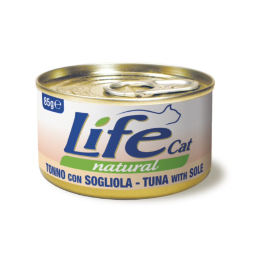 LIFE NATURAL CAT 85G - TONNO & SOGLIOLA