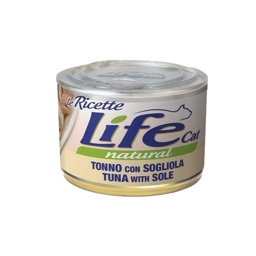Life Cat Natural 150g Tonno e Sogliola cibo umido gatti