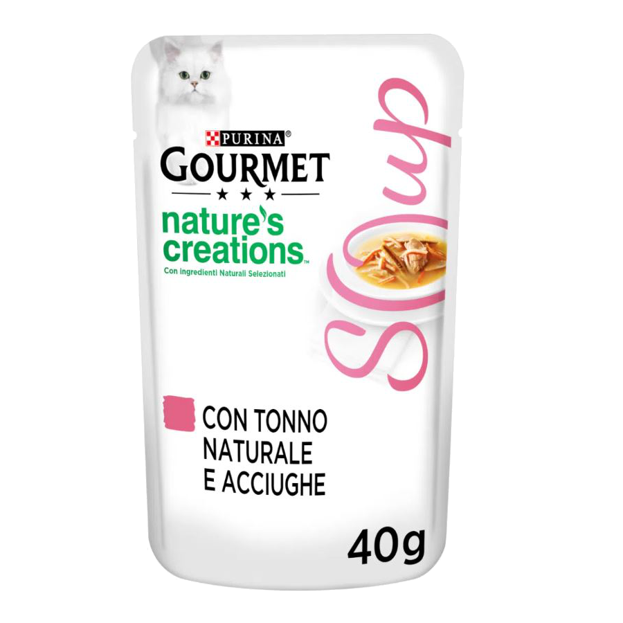 Purina Gourmet Nature's Creations Soup Tonno Acciughe 40g