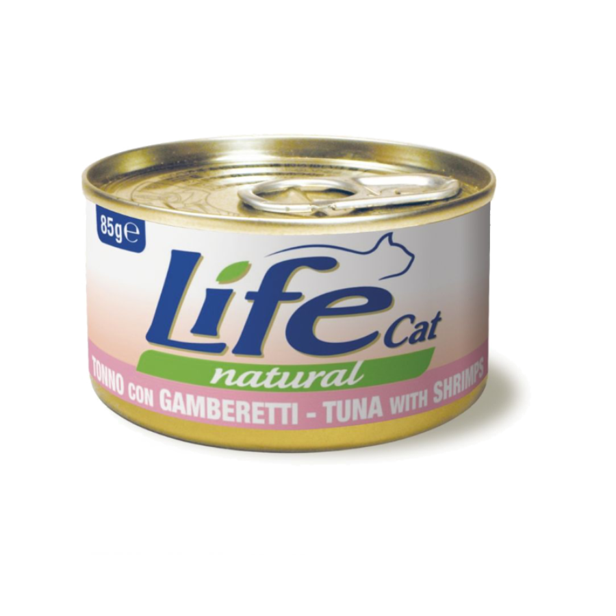 LIFE NATURAL CAT 85G - TONNO & GAMBERETTI