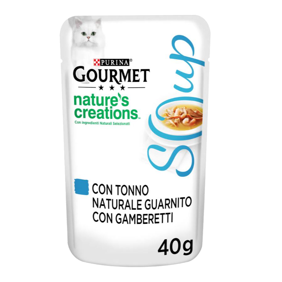 PURINA GOURMET NATURE'S CREATIONS SOUP 40G - TONNO & GAMBERETTI