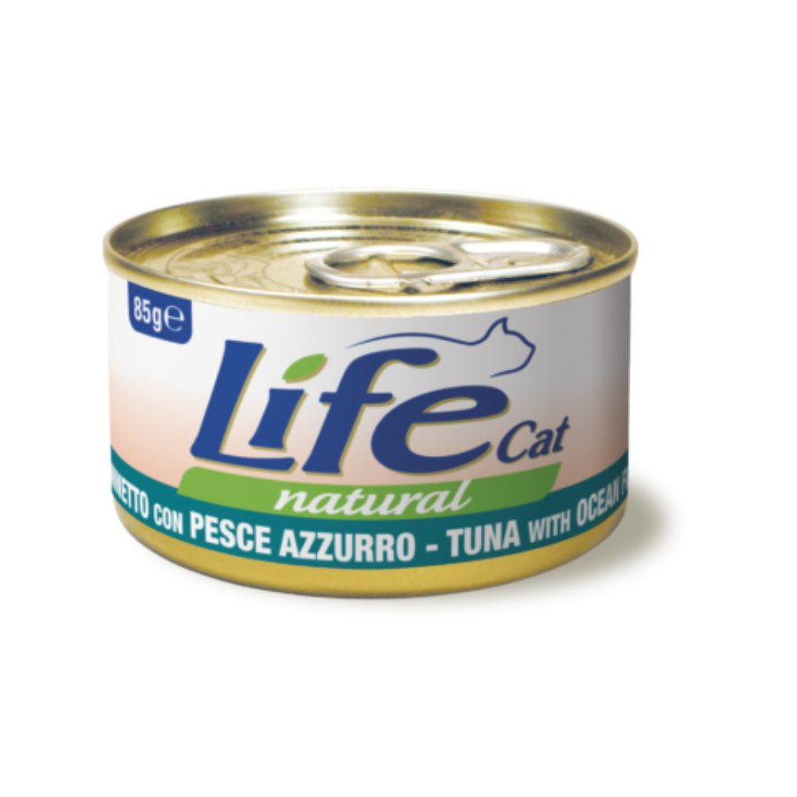 LIFE NATURAL CAT 85G - TONNO & PESCE AZZURRO