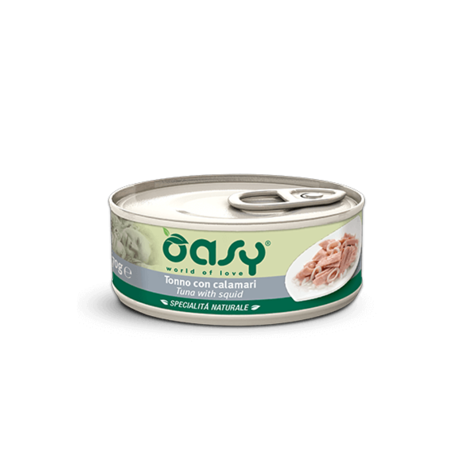 OASY SPECIALITA' NATURALE 70G - TONNO & CALAMARI