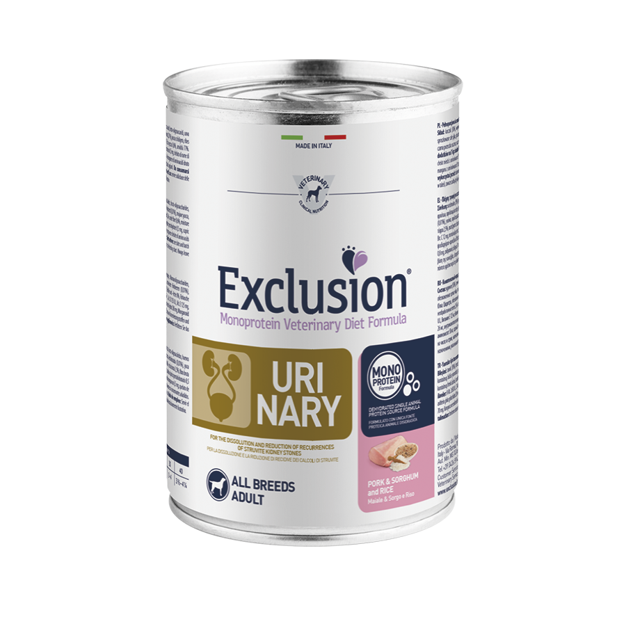 EXCLUSION URINARY MAIALE, SORGO &amp; RISO 400G