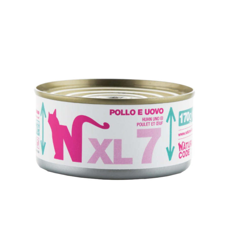 Natural Code XL7 Pollo e Olive lattina 170g per gatti