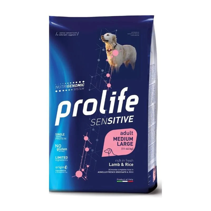PROLIFE SENSITIVE ADULT M/L AGNELLO & RISO - 2,5KG
