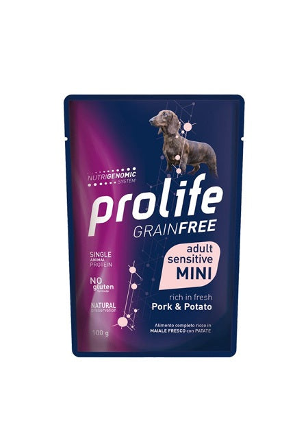 PROLIFE WET GRAINFREE ADULT MAIALE DOG 10X100G