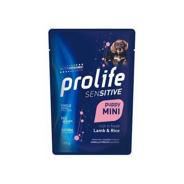 PROLIFE WET SENSITIVE PUPPY AGNELLO DOG 10X100G