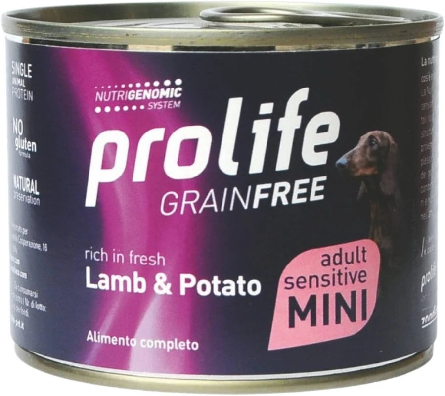 PROLIFE WET GRAINFREE ADULT MINI AGNELLO DOG 6X200G